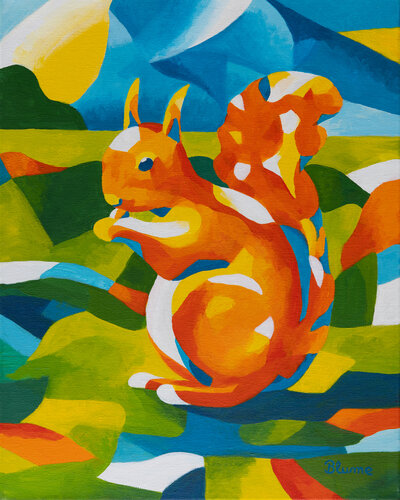Happy Squirrel von Beate Blume, Malerei kaufen auf Singulart