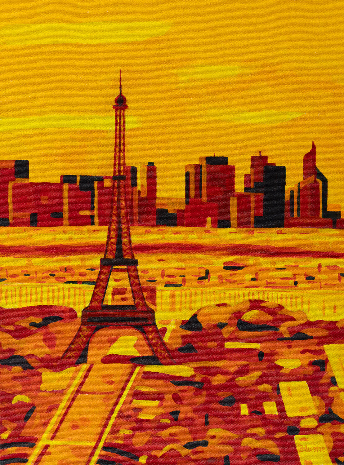 Sunset at the Eiffel Tower Beate Blume