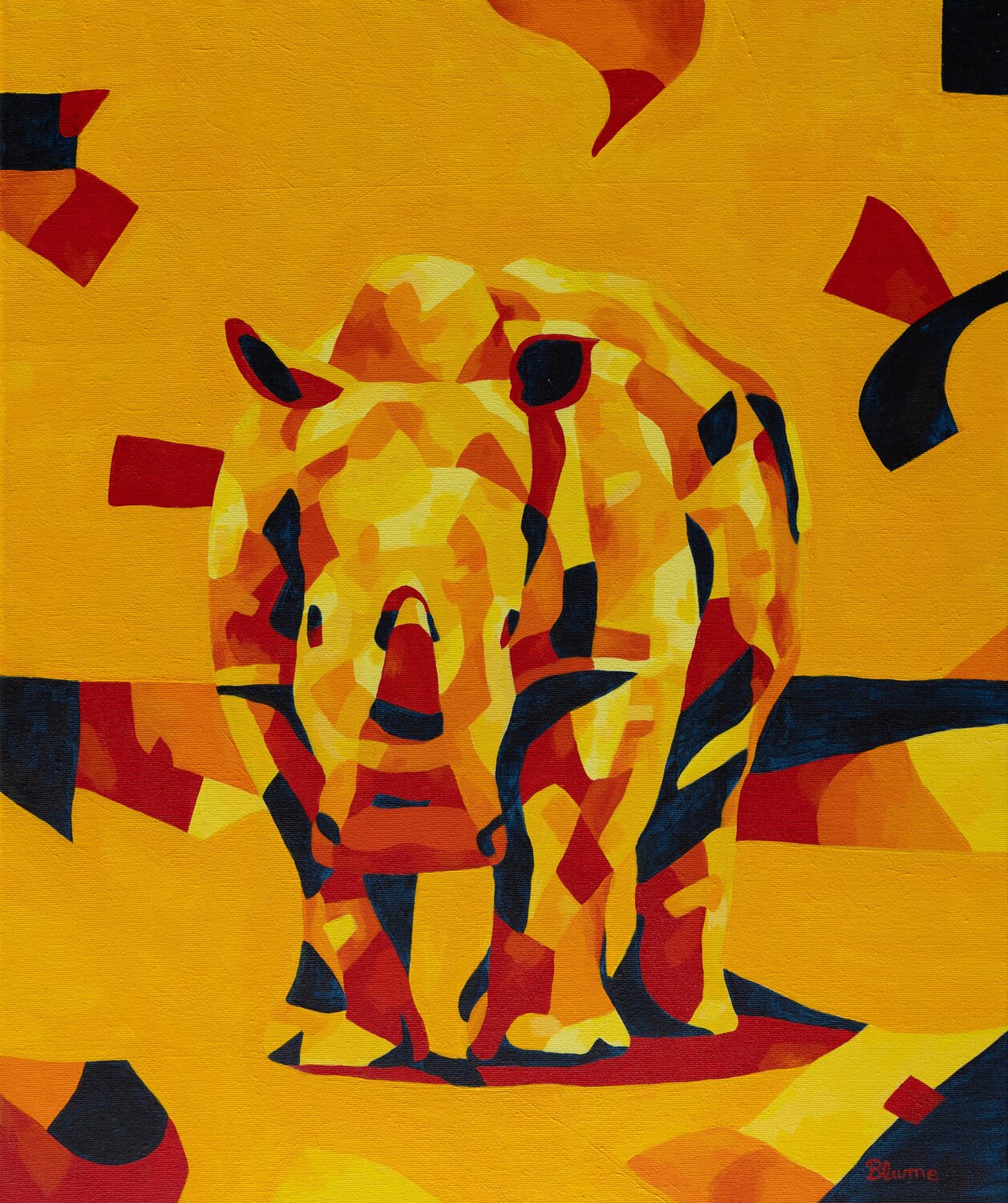 Rhino in the Scorching Heat Beate Blume