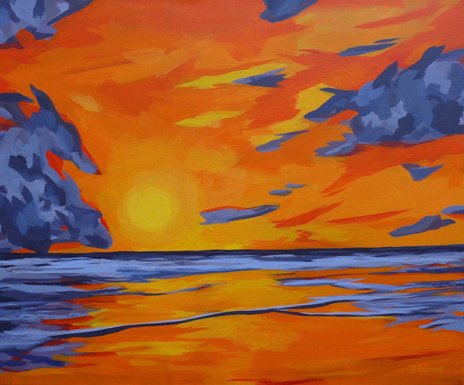 Seaside Sunset Beate Blume