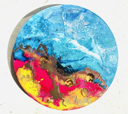 World of beautiful colors de Amelie Monira Egenolf, Pintura a la venta en Singulart