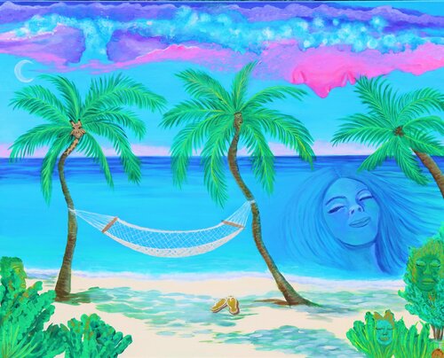 Paradise alive von Amelie Monira Egenolf, Malerei kaufen auf Singulart