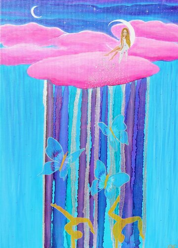 Fairy Dream par Amelie Monira Egenolf, Peinture en vente sur Singulart