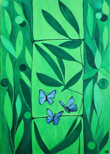 Green Magic de Amelie Monira Egenolf, Pintura a la venta en Singulart