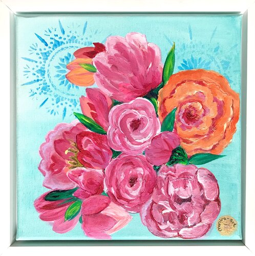 Flower love von Amelie Monira Egenolf, Malerei kaufen auf Singulart