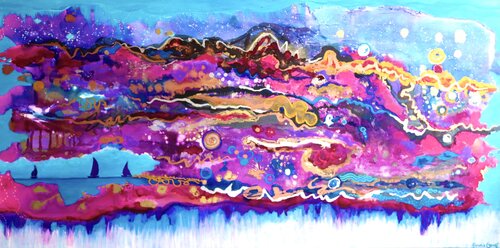 Magical universe van Amelie Monira Egenolf, Schilderij te koop op Singulart