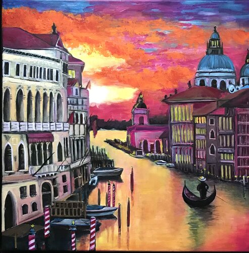 Dreaming in Venice by Amelie Monira Egenolf, Painting for Sale on Singulart