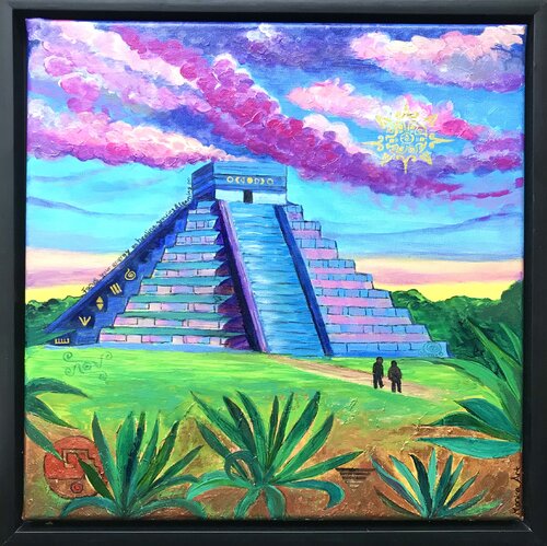 Secrets of Kukulcán di Amelie Monira Egenolf, Pittura in vendita su Singulart