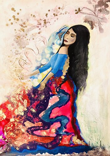 Let the sunshine in di Amelie Monira Egenolf, Pittura in vendita su Singulart