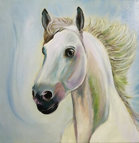 White thunder van Amelie Monira Egenolf, Schilderij te koop op Singulart