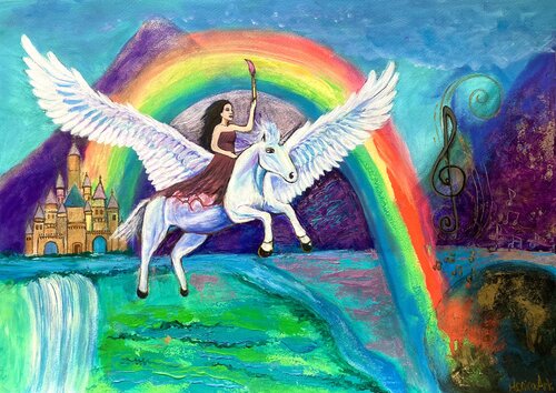 I bring you magic von Amelie Monira Egenolf, Malerei kaufen auf Singulart