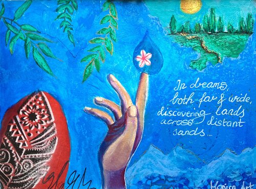 World traveler von Amelie Monira Egenolf, Malerei kaufen auf Singulart