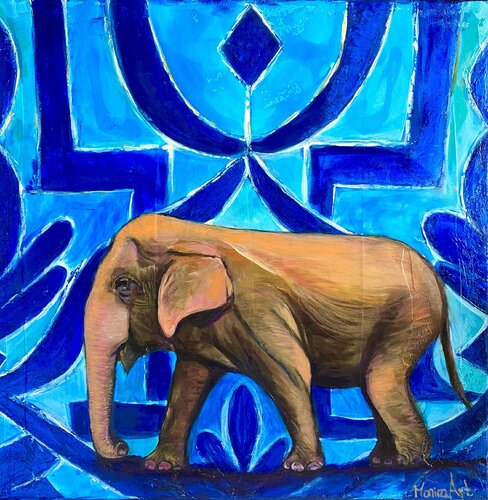 Colors of wisdom van Amelie Monira Egenolf, Schilderij te koop op Singulart