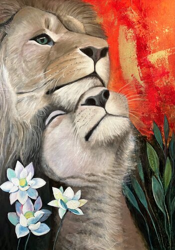 Frequency of love di Amelie Monira Egenolf, Pittura in vendita su Singulart