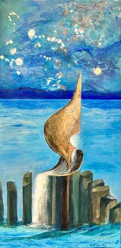 Aqua Spirit van Amelie Monira Egenolf, Schilderij te koop op Singulart