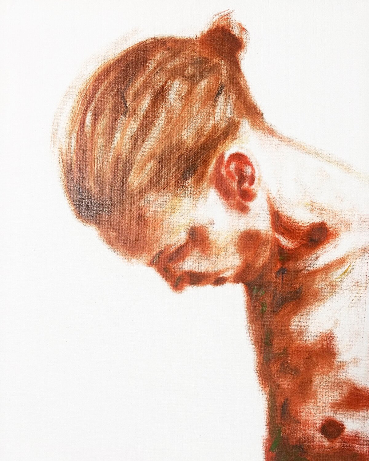 Naked #15 by Lukas Moll (2023) : Painting Oil on Canvas - SINGULART