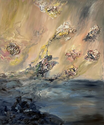 Flying objects von Ralitsa Stoitseva, Malerei kaufen auf Singulart