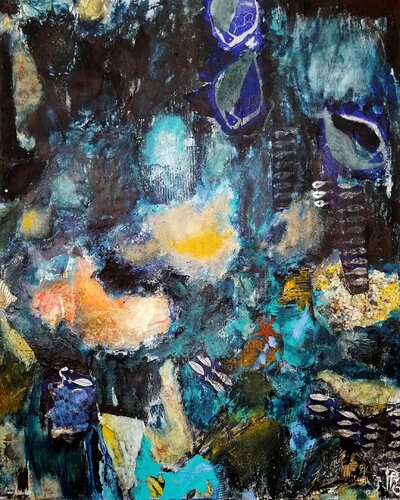 Aquarium di Corinne Pages, Pittura in vendita su Singulart