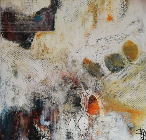 Le mur jaune di Corinne Pages, Pittura in vendita su Singulart