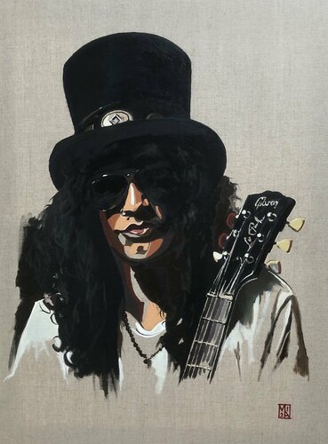 Slash - Guns n Roses von Martin Allen, Malerei kaufen auf Singulart