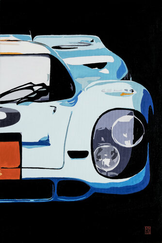 Gulf Porsche 917 von Martin Allen, Malerei kaufen auf Singulart