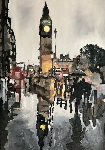 Singing in the rain von Martin Allen, Malerei kaufen auf Singulart