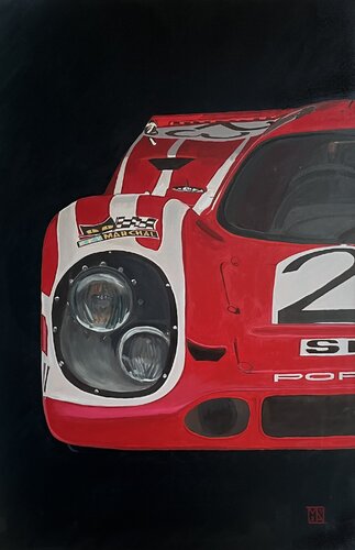 First Blood - Porsche 917K Racing Art di Martin Allen, Pittura in vendita su Singulart