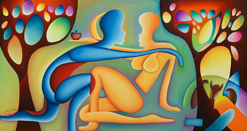 The Apple di Hani Badawi Leo, Pittura in vendita su Singulart