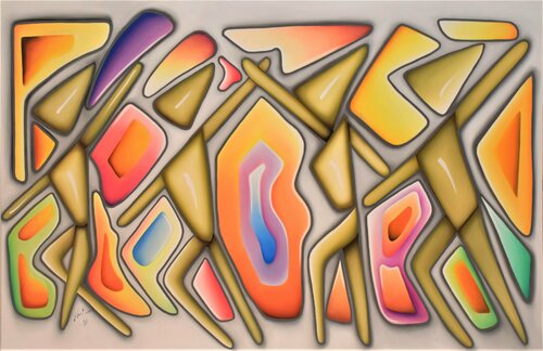 Happy Couples di Hani Badawi Leo, Pittura in vendita su Singulart