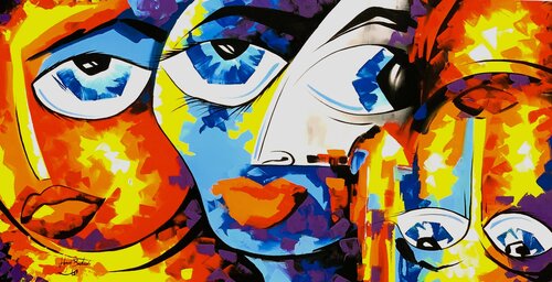 Friends Color von Hani Badawi Leo, Malerei kaufen auf Singulart