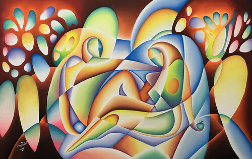 Felici Insieme by Hani Badawi Leo, Painting for Sale on Singulart