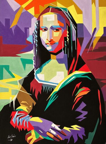 L'enigma della Gioconda di Hani Badawi Leo, Pittura in vendita su Singulart
