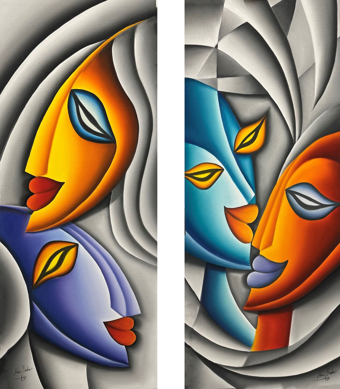 Two Heart, One Destiny - 2 artworks Hani Badawi Leo
