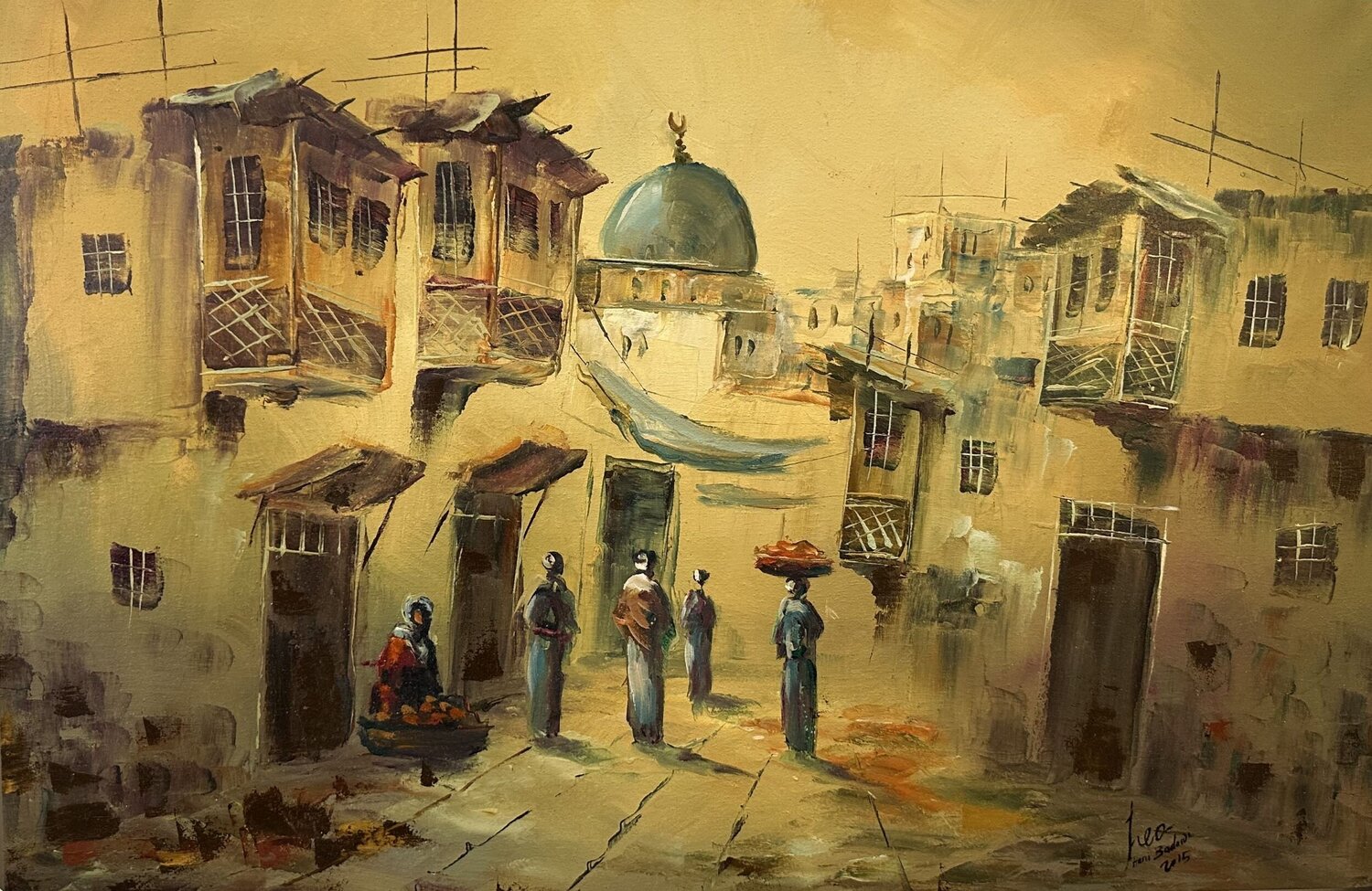 Oriental daily life landscape Hani Badawi Leo