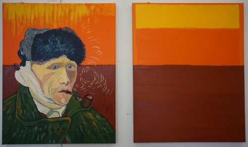 Portrait Van Gogh und Übersetzung Friedhelm Wolfrat