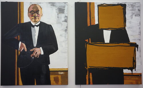 Portrait Max Beckmann und Übersetzung Friedhelm Wolfrat