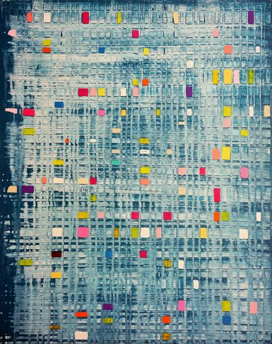 BRILiANT BLUE 564 di Friedhelm Wolfrat, Pittura in vendita su Singulart