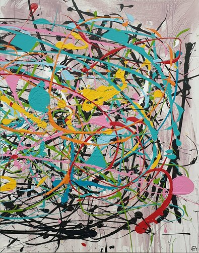 OVERTÜRE 2/3 di Friedhelm Wolfrat, Pittura in vendita su Singulart