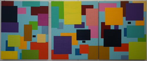 IN DER TIEFE DES RAUMES 2 di Friedhelm Wolfrat, Pittura in vendita su Singulart