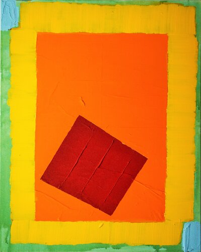 GEOMETRIE  RED 1 von Friedhelm Wolfrat, Malerei kaufen auf Singulart