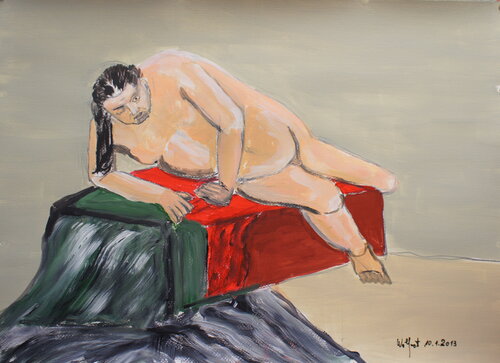 RED VELVET van Friedhelm Wolfrat, Schilderij te koop op Singulart