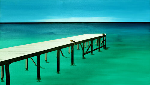 EARLY SUNDAY MORNING di Friedhelm Wolfrat, Pittura in vendita su Singulart