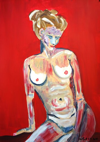 SOPHIE AUS LA von Friedhelm Wolfrat, Malerei kaufen auf Singulart