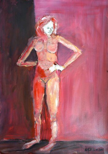 ROSA von Friedhelm Wolfrat, Malerei kaufen auf Singulart