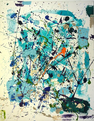 KOMPOSITION 2 di Friedhelm Wolfrat, Pittura in vendita su Singulart