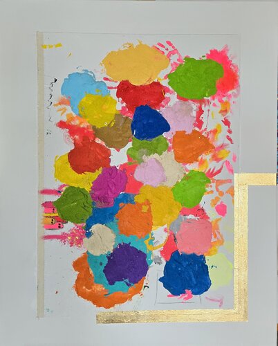 NUR MIT DEN AUGEN SIEHT MAN GUT ;DENN DAS WESENTLICHE BEFINDET SICH DAHINTER di Friedhelm Wolfrat, Pittura in vendita su Singulart