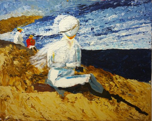 WESTERLAND van Friedhelm Wolfrat, Schilderij te koop op Singulart