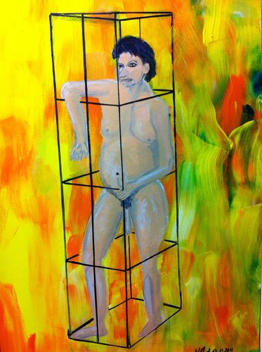 MÄNNERAKT de Friedhelm Wolfrat, Pintura a la venta en Singulart