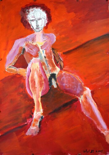 RED di Friedhelm Wolfrat, Pittura in vendita su Singulart