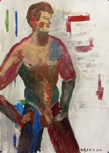 JOHN di Friedhelm Wolfrat, Pittura in vendita su Singulart